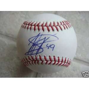  Jair Jurrjens Autographed Baseball   Autographed Baseballs 