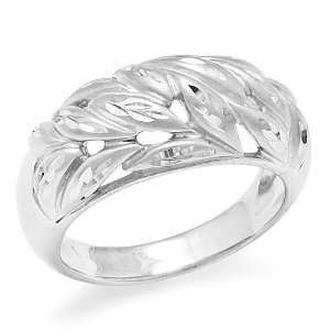  Maile Leaf Ring in Sterling Silver Maui Divers of Hawaii 