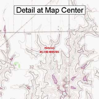USGS Topographic Quadrangle Map   Hebron, Nebraska (Folded/Waterproof 