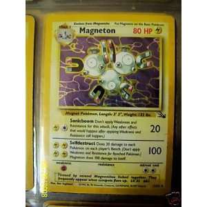  Pokemon Magneton 11/62 Holo Card [Toy] Toys & Games