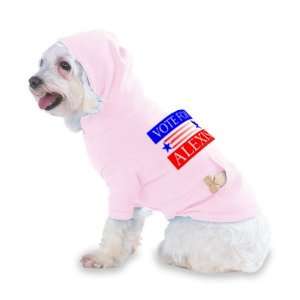 VOTE FOR ALEXIS Hooded (Hoody) T Shirt with pocket for your Dog or Cat 