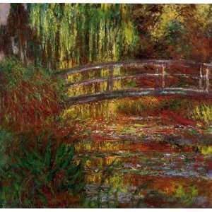 , Art Reproductions, Claude Monet, The Water Lily Pond (Japanese 