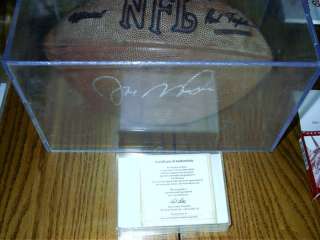Joe Montana Autographed Football with COA  