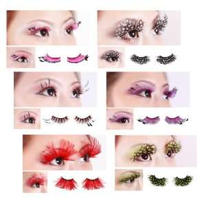 Bundle Monster New Make Up Deluxe Party Feather False / Fake Glamour 