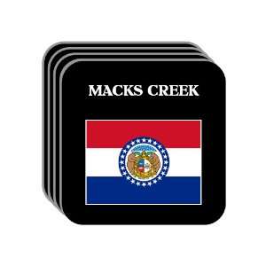  US State Flag   MACKS CREEK, Missouri (MO) Set of 4 Mini 