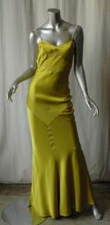 JOHN GALLIANO Crystal+SATIN Formal Long Gown Dress 4  