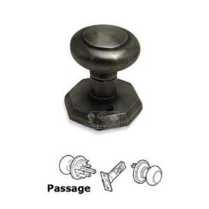Rustic revival bronze   passage concentric knob with octagon plate in