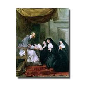   15671622 Giving The Rule Of The Visitation To St Jeann Giclee Print