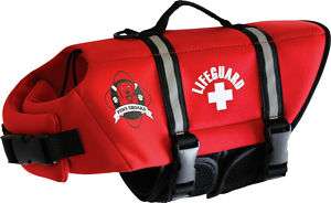 Red Dog Life Jacket Water Safety Vest LARGE 50 90lb  