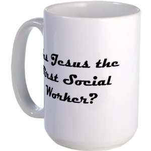  Was Jesus ? Jesus Large Mug by  Everything 