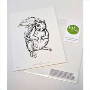  KLT Works 082010 LPP S Squirrel Letterpress Print Kitchen 