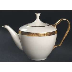  Lenox China Lowell (Gold Backstamp) Tea Pot & Lid, Fine 