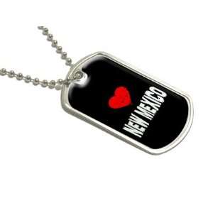  New Mexico Love   Military Dog Tag Luggage Keychain 
