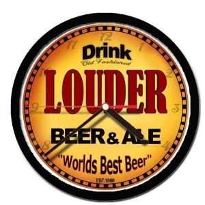  LOUDER beer and ale cerveza wall clock 