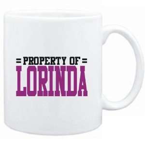 Mug White  Property of Lorinda  Female Names  Sports 