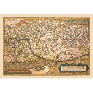 Vintage Art Map of Eastern Europe #1   09117 7