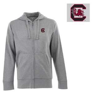  South Carolina Signature Full Zip Hooded Sweatshirt (Grey 
