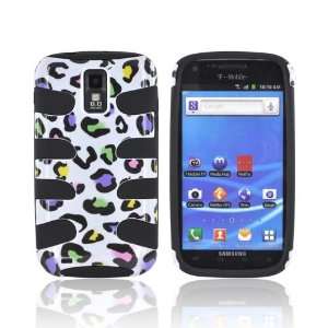  ForT Mobile Samsung Galaxy S2 Colorful Leopard on White 