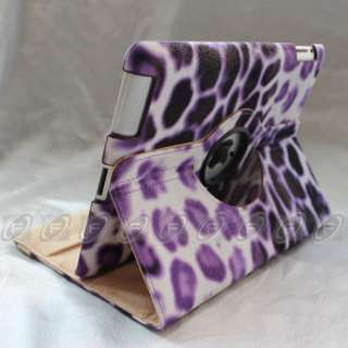 The new iPad 3/2 Magnetic Smart Cover PU Leather Case 360 Rotating 