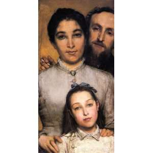 Portrait of Aime Jules Dalou, His Wife and Daughter