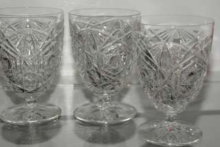 Rare Signed Baccarat Crystal Lagny Footed Tumbler Set 4  