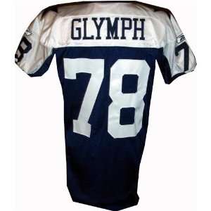  Junior Glymph #78 Cowboys Game Issued Navy Throwback 