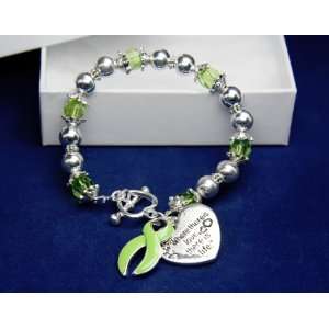  Lime Green Ribbon Bracelet   Where There Is Love (Retail 