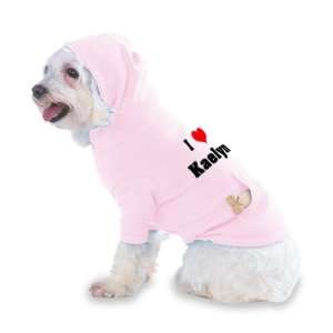  I Love/Heart Kaelyn Hooded (Hoody) T Shirt with pocket for 
