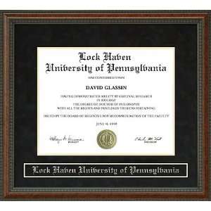   Lock Haven University of Pennsylvania (LHU) Diploma Frame Sports