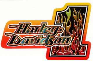 Harley Davidson Motorcycle Flames Logo Decal Stickers  