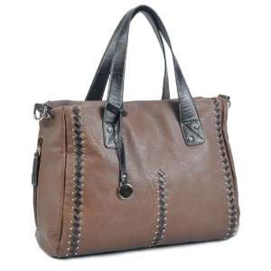MSP00636BR Brown Deyce Kanya Stylish Women Handbag Double handle 