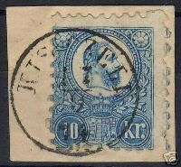 Hungary stamp 1871 10kr/ Mi. 11a KIS CZELL (s80)  