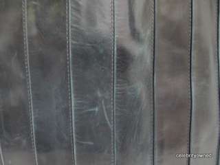 Reed Krakoff Teal Leather Paneled Large Tote  