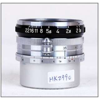 EX++* Nikon Nippon kogaku W Nikkor.C 35mm f/1.8 Leica L39 mount 35 F1 