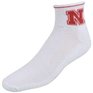  Nebraska Cornhuskers White Mens 10 13 Ankle Socks Sports 