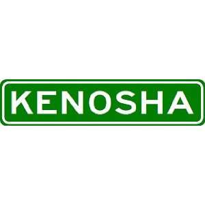  KENOSHA City Limit Sign   High Quality Aluminum Sports 
