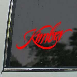  Kimber Red Decal Truck Bumper Window Vinyl Red Sticker 