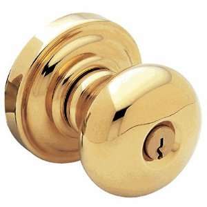   .031.entr Non lacquered Brass Keyed Entry Classic Knob with 5048 Rose