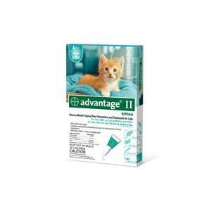  Advantage II Topical Flea Treatment for Kittens under 5lbs 