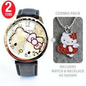 Hello Kitty Classic Ladies Quartz Watch Black with Hello Kitty Out in 