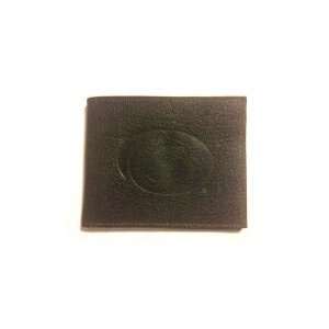  Penn State Black Leather Embossed Bifold Wallet 