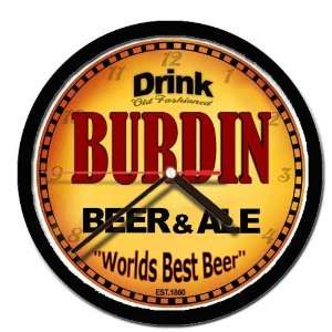  BURDIN beer and ale cerveza wall clock 