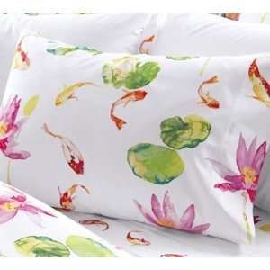  Cotton Percale Pillowcases, Koi   Pair