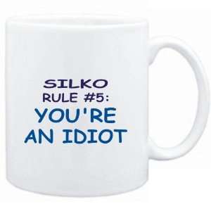 Mug White  Silko Rule #5 Youre an idiot  Male Names  