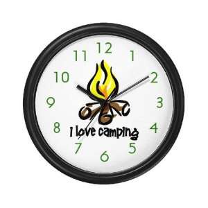  Camping Love Wall Clock by 