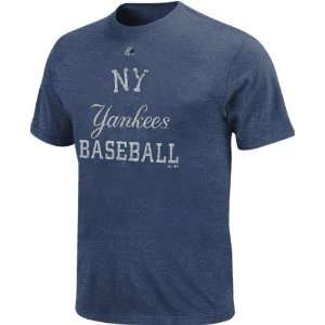   York Yankees Navy Market Value Heathered T Shirt
