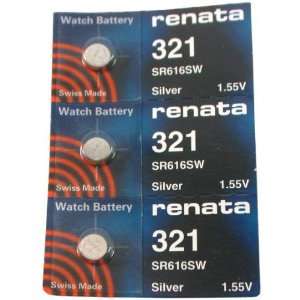  #321 Renata Watch Batteries 3Pcs Arts, Crafts & Sewing