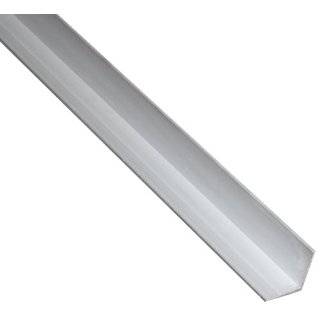 Aluminum 6063 T5 Extruded Angle, ASTM B221, 1/8 Thick, 1 1/4 x 1 1/4 