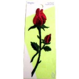  Long Stem Red Rose Iron On Patch Case Pack 24 Everything 