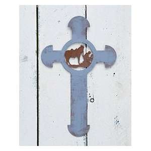  14 Metal Home Dcor Praying Boy Rustic Wall Cross